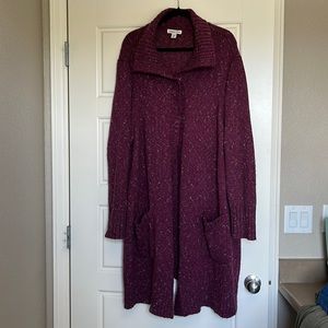 Coldwater Creek long button up sweater